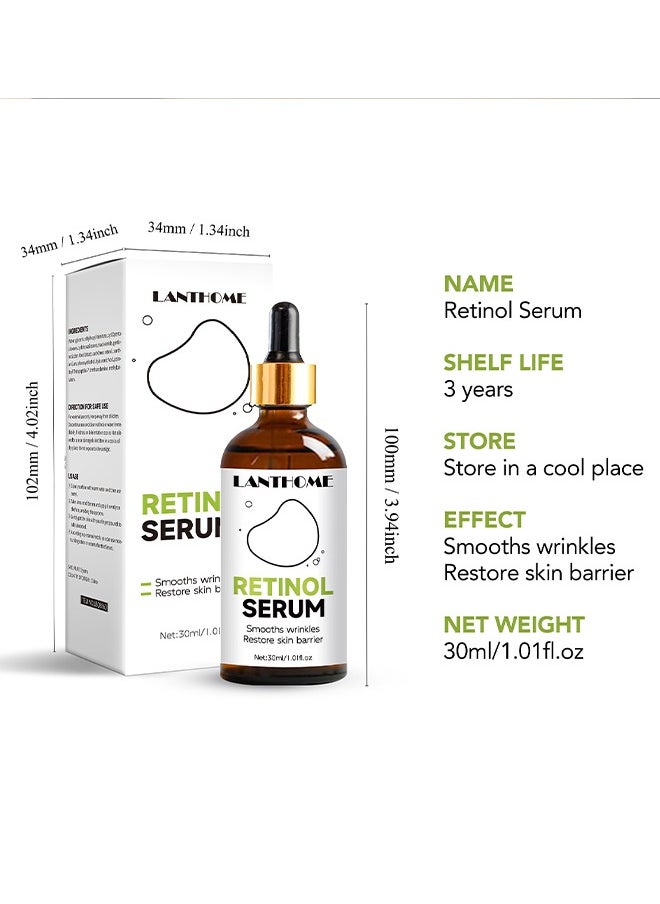 Retinol Serum , Acne Treatment&Pore minimizer, Skin Radiance Treatment Facial Retinol Serum for Spot Removal&Scar Reduction, Tretinoin Alternative Serum for Smooth Skin&Daily Skincare Routine