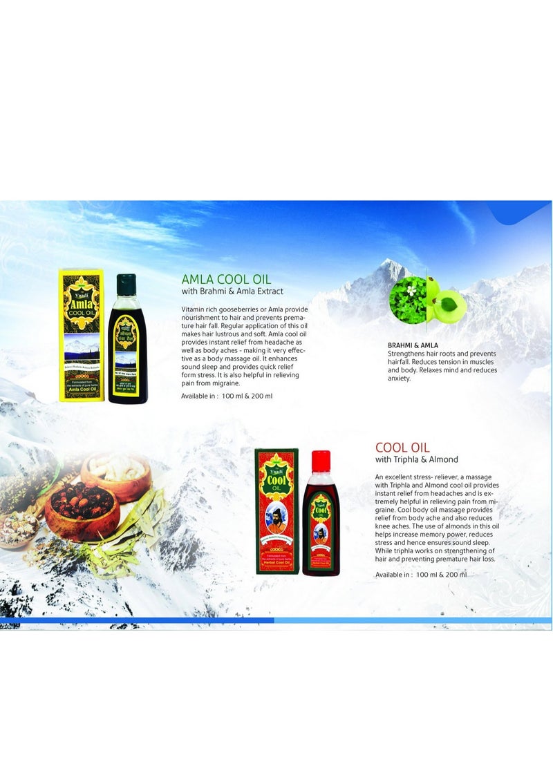 Vaadi Herbals Amla Cool Oil with Brahmi and Amla Extract, 200ml