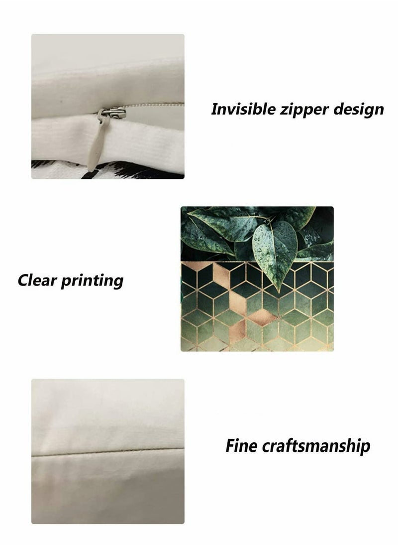 Pillow Covers, 18x18 inch for Home Decor Set of 4 Throw Pillow, Abstract Watercolor Decorative Throw Pillow Covers Set of 4 for Bed, Sofa, Couch, Soft Accent Cushion Cases