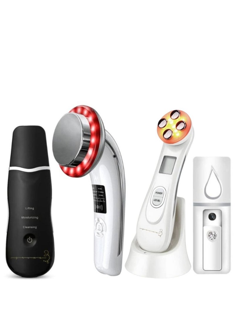 Ultimate Skincare Bundle Ultrasonic Deep Cleanser 6 In 1 Ems Slimming Led Massager