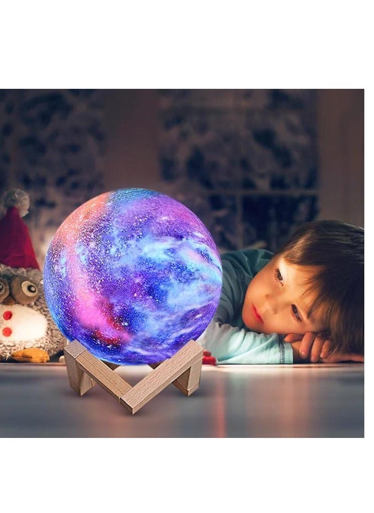 3D Moonlight LED Night Light Lamp with Stand and Remote/Touch Control