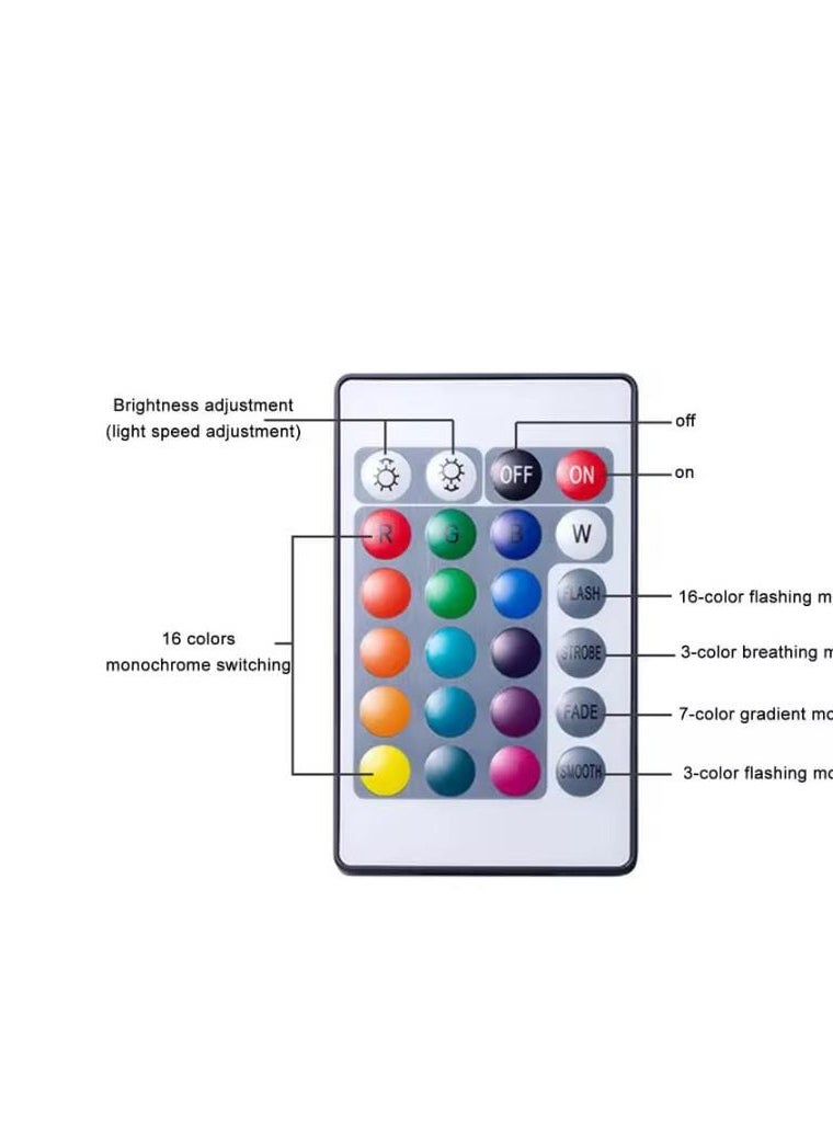 3D Moonlight LED Night Light Lamp with Stand and Remote/Touch Control