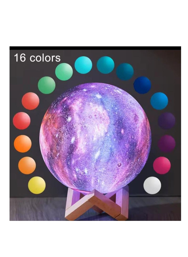 3D Moonlight LED Night Light Lamp with Stand and Remote/Touch Control