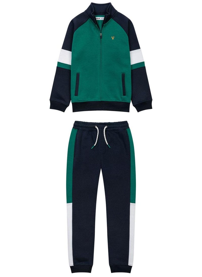 Boys Zip Thru And Jogpant Cotton Set