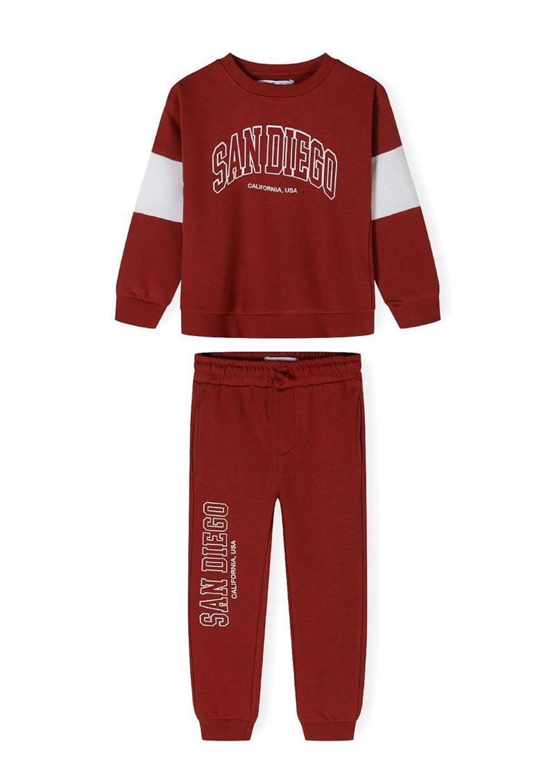 Boys Kids Tracksuit with Print – 2 Piece Set