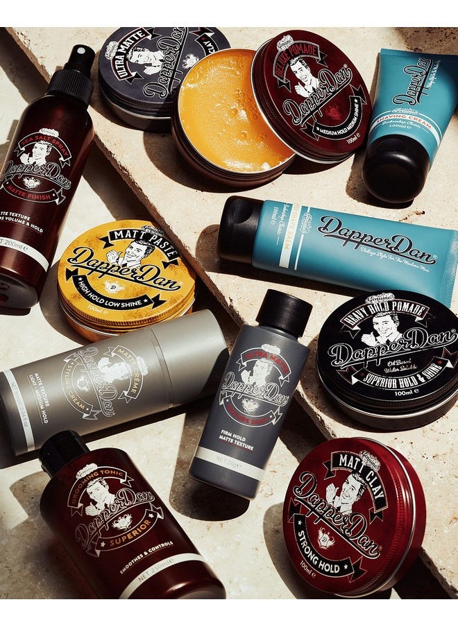 Dapper Dan Deluxe Pomade, Medium Hold Medium Shine Hair Pomade for Men, Versatile and Flexible Water Based Pomade, for a Professional Look, 2 x 100ml