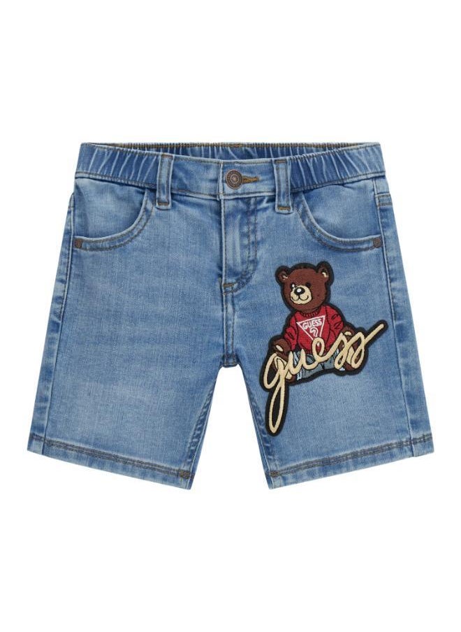 Kids Stretch Denim Shorts