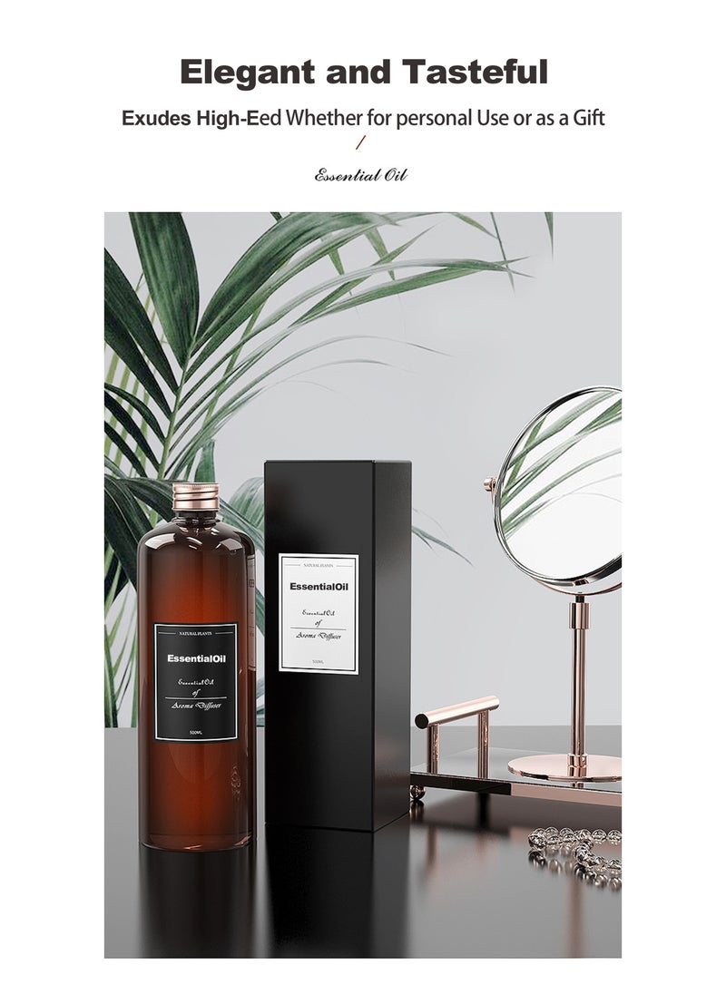 Essential Oil 500mL Bottle for Diffusers, Home Care Candle,100% Pure and Natural Oil - Aromatherapy Diffuser Oil,Aromatherapy Oils,Premium Grade Essential Scent