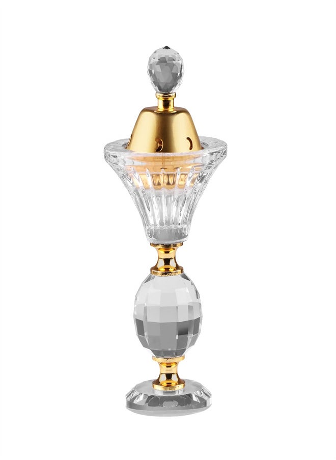 Crystal Incense Burner, Bakhoor Burner Diffuser Resin Burner, Classical Home Deco Aromatherapy Ornament for Yoga Meditation Spa, Cup-Shape