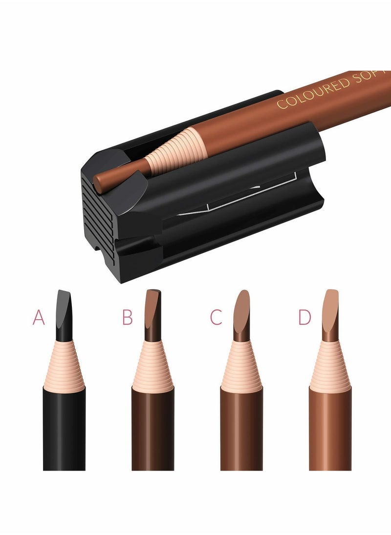 Plastic Duckbill-Shape Eyebrow Pencil Shaper, Eye Makeup Shaping Tool for Waterproof Peel Off Brow Pencils