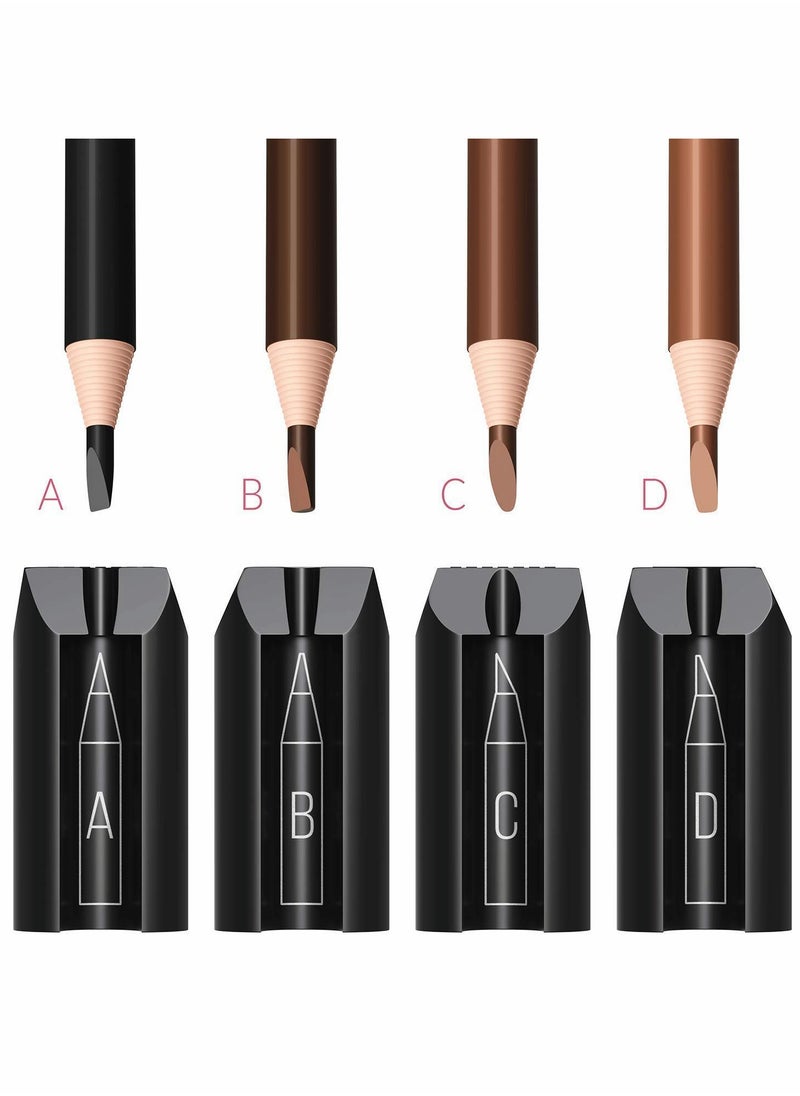 Plastic Duckbill-Shape Eyebrow Pencil Shaper, Eye Makeup Shaping Tool for Waterproof Peel Off Brow Pencils
