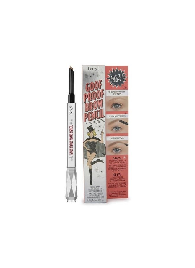 Benefit Goof Proof Brow Pencil Easy Shape Fill 2.5 Neutral Blonde, 0.01 Ounce
