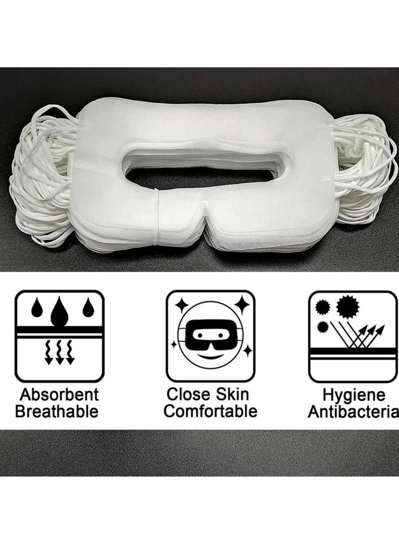 Disposable VR Eye Mask for Oculus Quest 2 Skin-Friendly  Breathable  Soft  Comfortable  and Hygienic VR Universal Mask (White 100pcs)