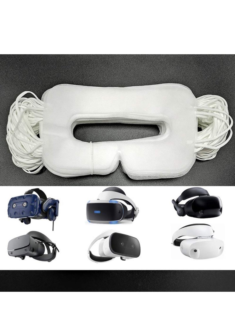 Disposable VR Eye Mask for Oculus Quest 2 Skin-Friendly  Breathable  Soft  Comfortable  and Hygienic VR Universal Mask (White 100pcs)