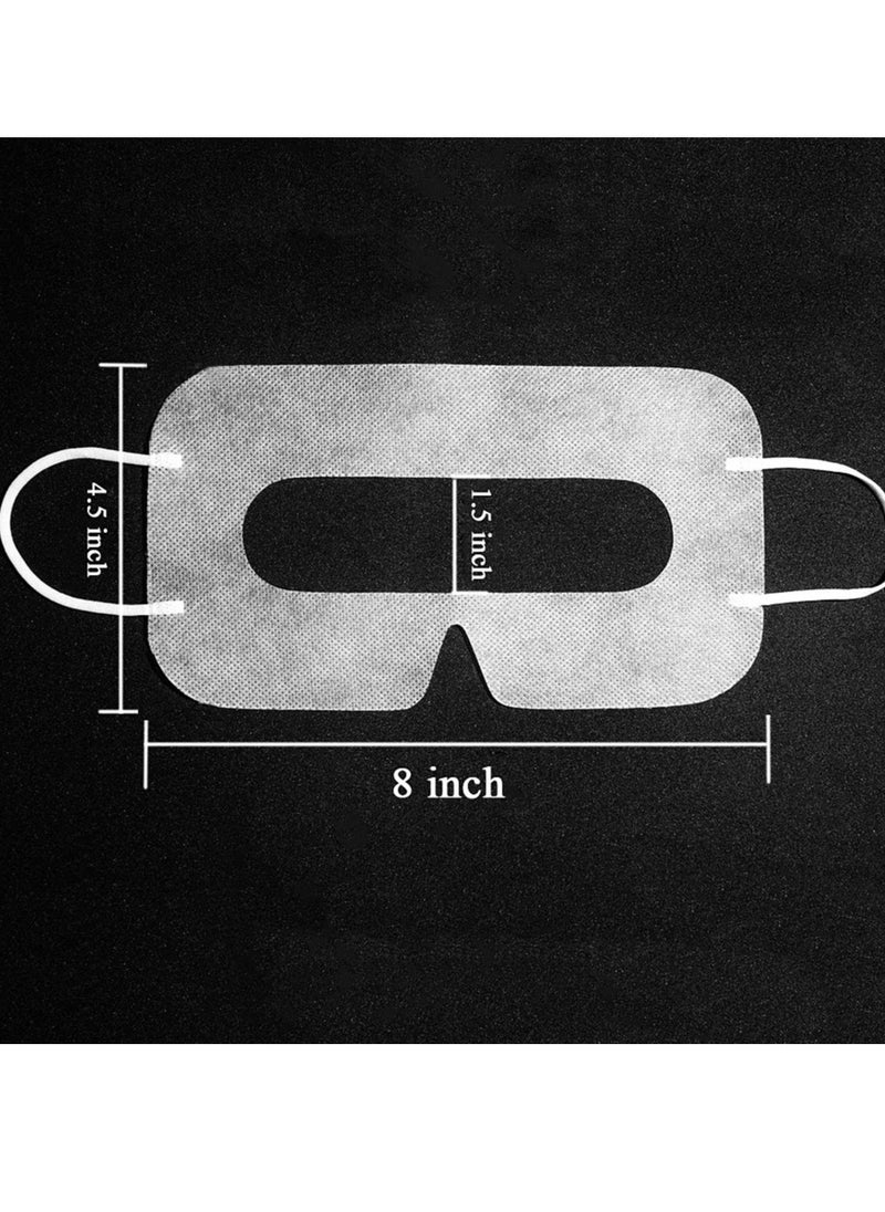 Disposable VR Eye Mask for Oculus Quest 2 Skin-Friendly  Breathable  Soft  Comfortable  and Hygienic VR Universal Mask (White 100pcs)
