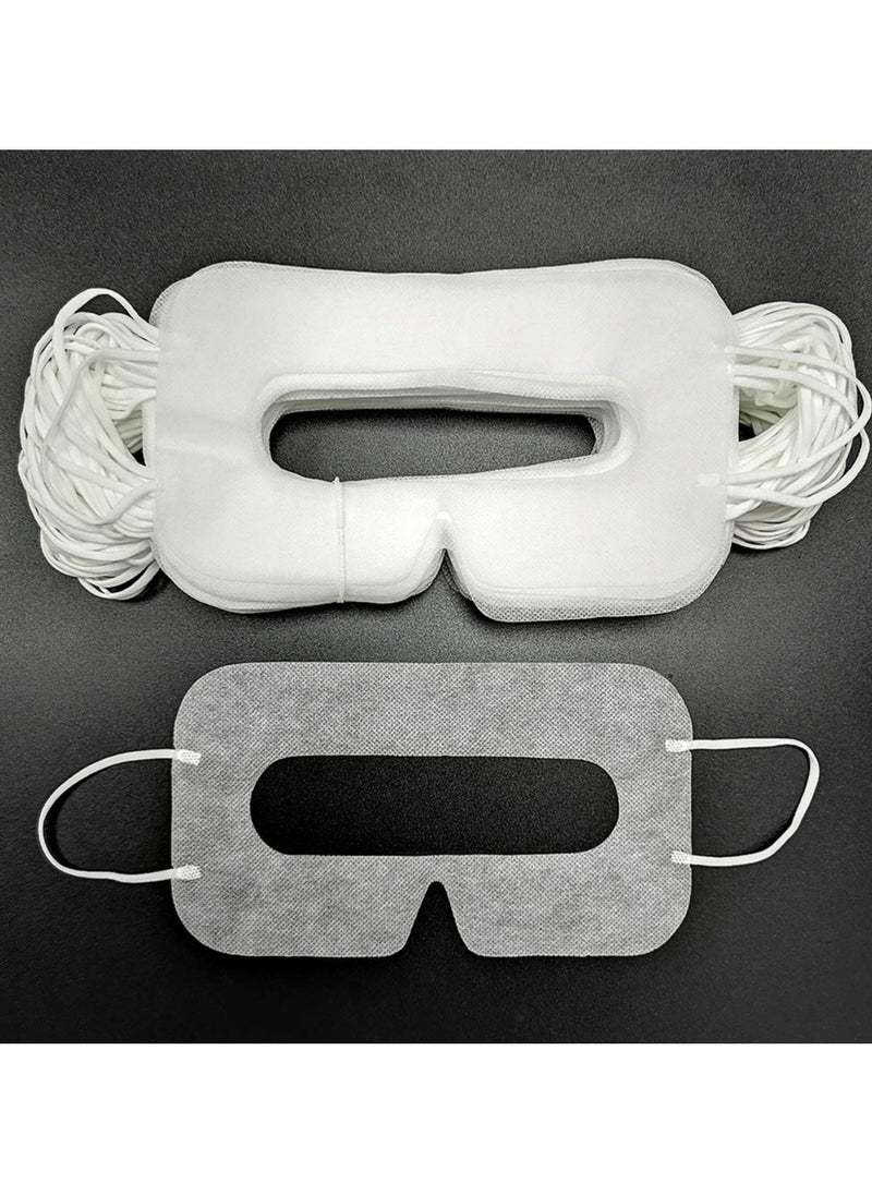 Disposable VR Eye Mask for Oculus Quest 2 Skin-Friendly  Breathable  Soft  Comfortable  and Hygienic VR Universal Mask (White 100pcs)