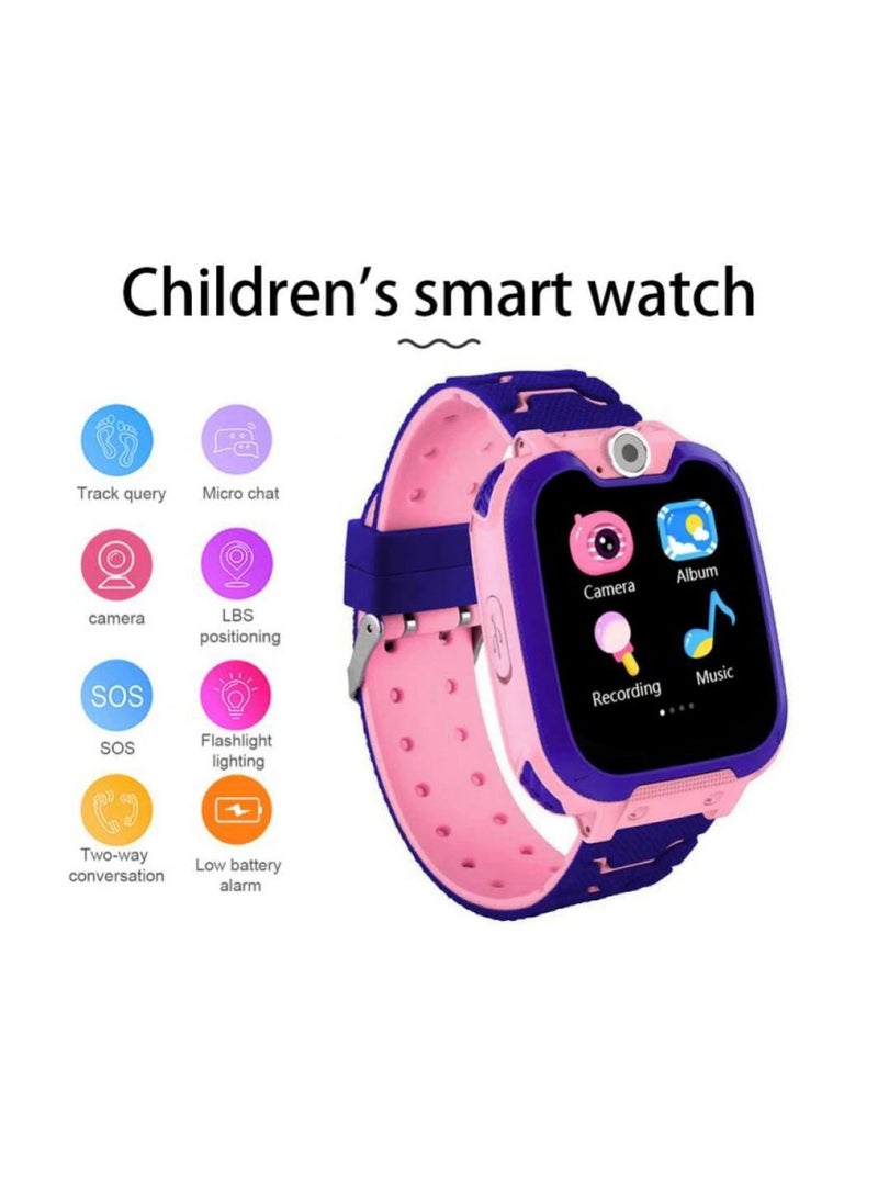 Kids Waterproof Anti-lost Smartwatch Pink