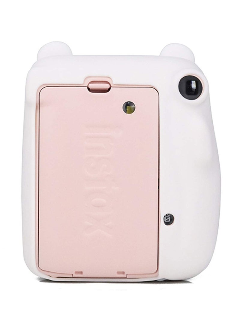 Camera Case for Fujifilm Instax Mini 11, Polaroid Camera Silicone Cute Case for Boys Girls Men Women Scenery Photos Pictures (Bear)