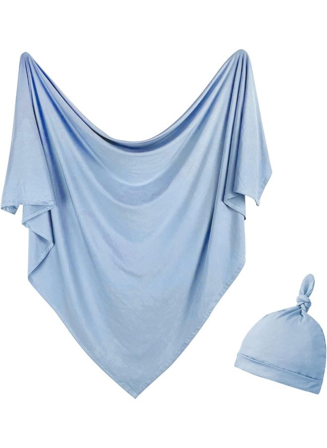 OWLOWLA Newborn Swaddle Set Stretch Wrap Swaddle Receiving Blanket for Baby Boy Girl
