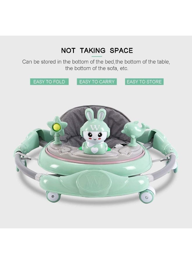 Coolbaby Baby Walker Multifunctional Anti-Rollover Anti-O Leg Can Sit Folding 6-18 Months Male And Female Walker(Include Mat)