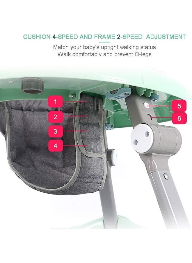 Coolbaby Baby Walker Multifunctional Anti-Rollover Anti-O Leg Can Sit Folding 6-18 Months Male And Female Walker(Include Mat)