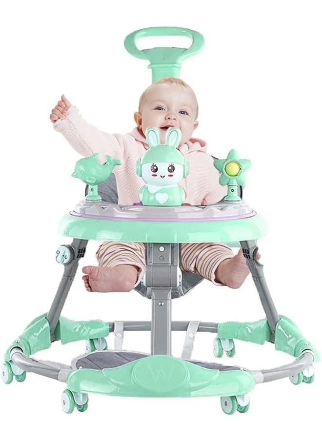 Coolbaby Baby Walker Multifunctional Anti-Rollover Anti-O Leg Can Sit Folding 6-18 Months Male And Female Walker(Include Mat)