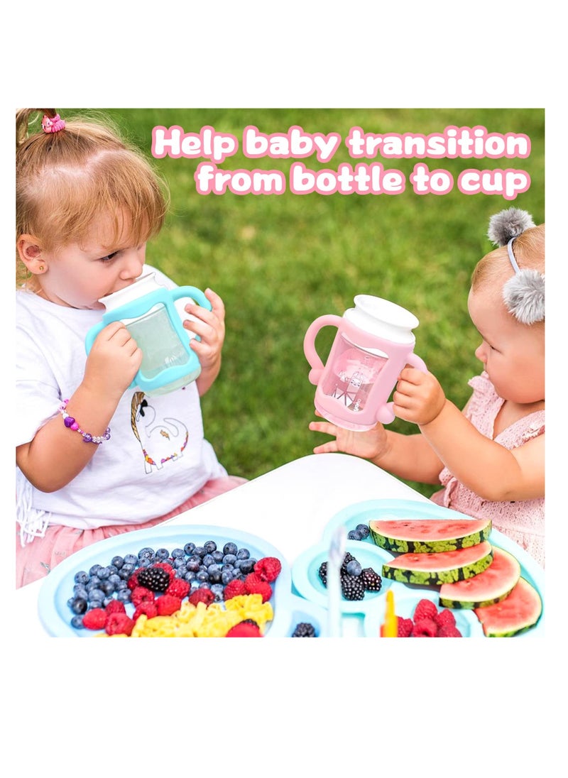 6-Pack Silicone Baby Bottle Handles, BPA-Free Easy Grip for Independent Drinking, Soft and Safe in 6 Colors - Perfect for Little Hands!