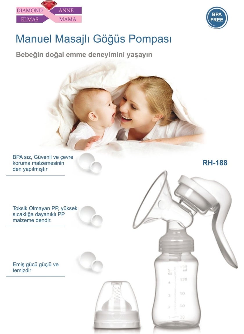Diamond Mama Diamond Mother Breast and Milk Pump Manual RH-188
