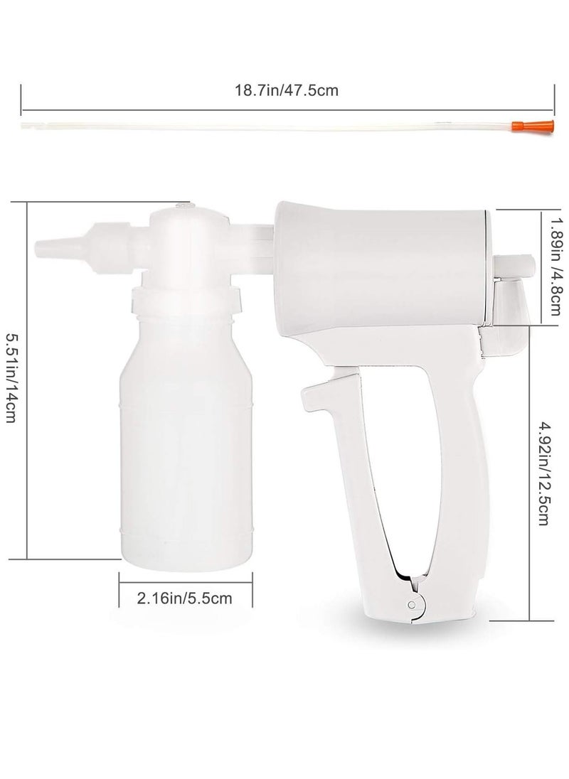 Phlegm Suction Pump, Multifunctional Portable Handheld Lightweight Sputum Suction Pump with Disposable Suction Tube, Suitable for Daily Home or Emergency Use