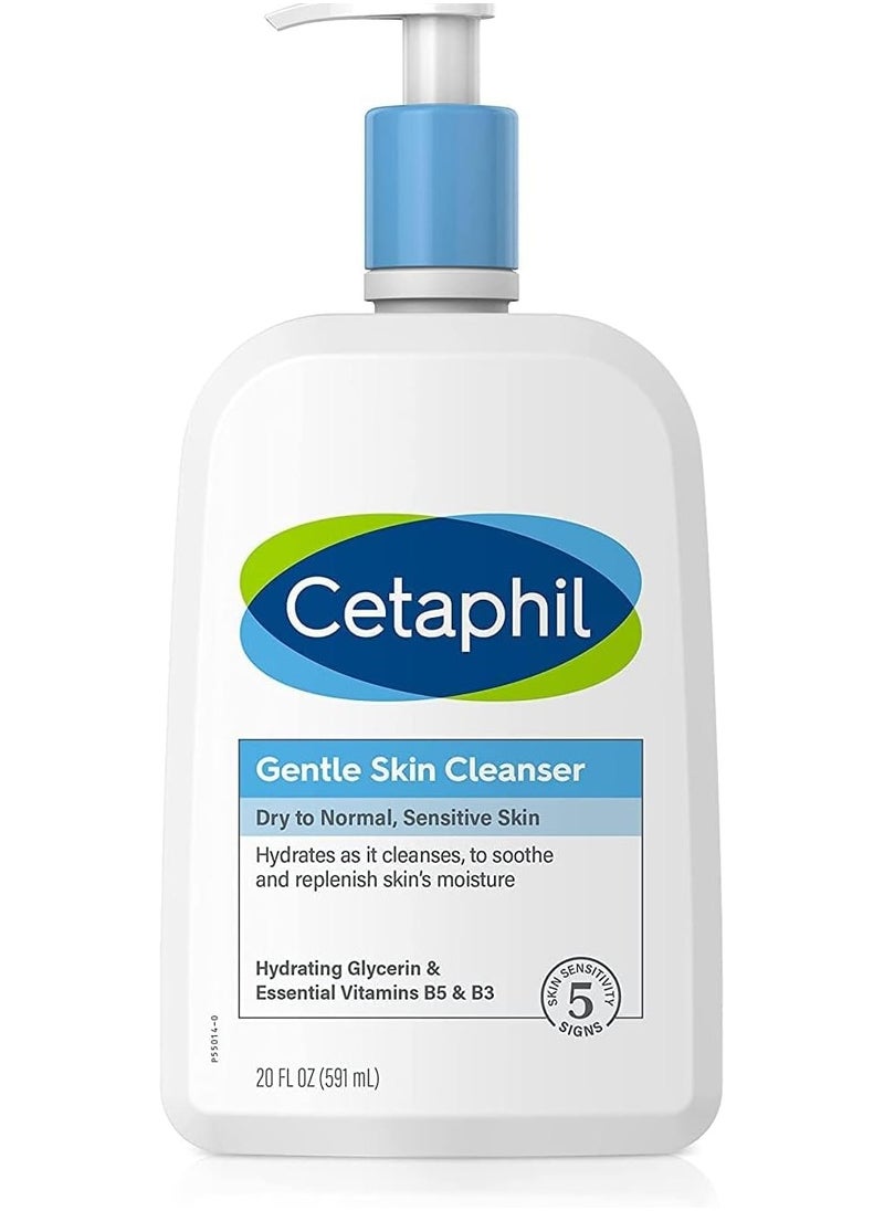 Cetaphil, Gentle Skin Cleanser, Fragrance Free, 20 fl oz (591 ml)
