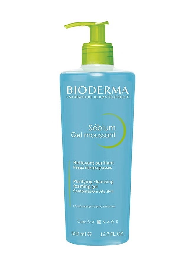 Bioderma Sebium Gel Moussant Purifying Foaming Blue 500ml
