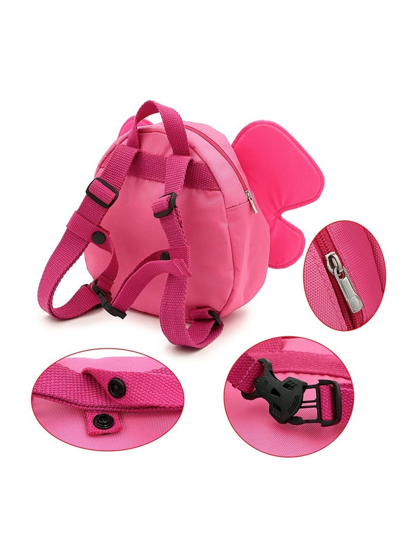 Butterfly Baby Walking Safety Backpack, Anti-lost Mini Bag, Toddler Child Strap with Leash, Wings Harness Reins (Pink)