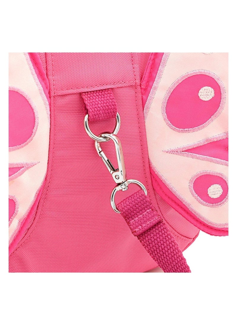 Butterfly Baby Walking Safety Backpack, Anti-lost Mini Bag, Toddler Child Strap with Leash, Wings Harness Reins (Pink)