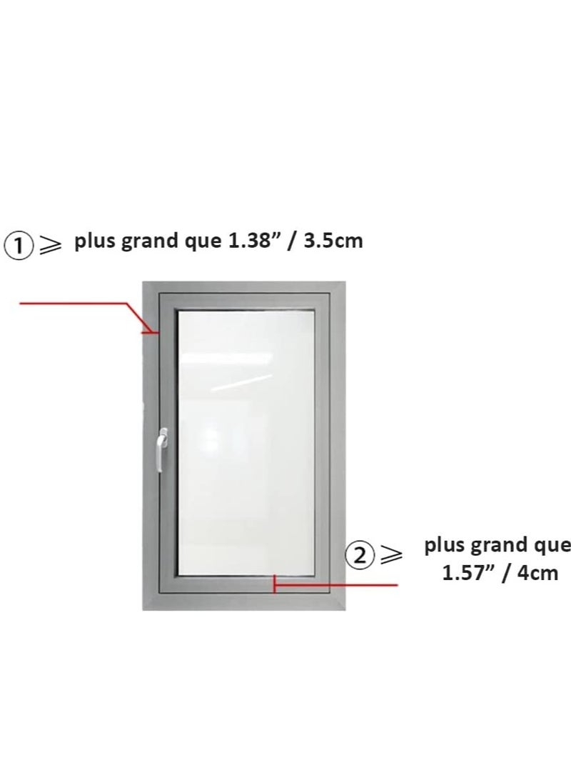 Child Safety Window Restrictor Locks for UPVC, Wood, Metal & Aluminum Frames, Easy Self-Adhesive Installation, No Tools Required, (1 Lock, Grey)
