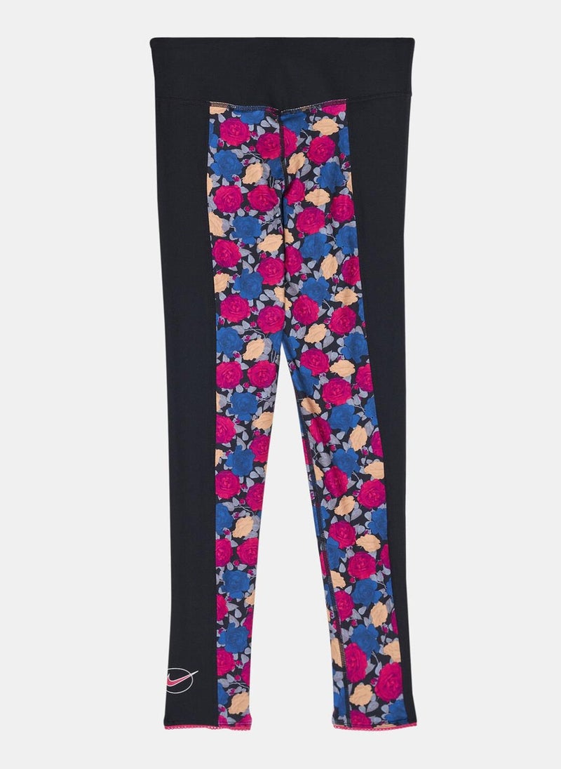 Kids’ Dri-FIT One Luxe Printed Leggings (Older Kids)