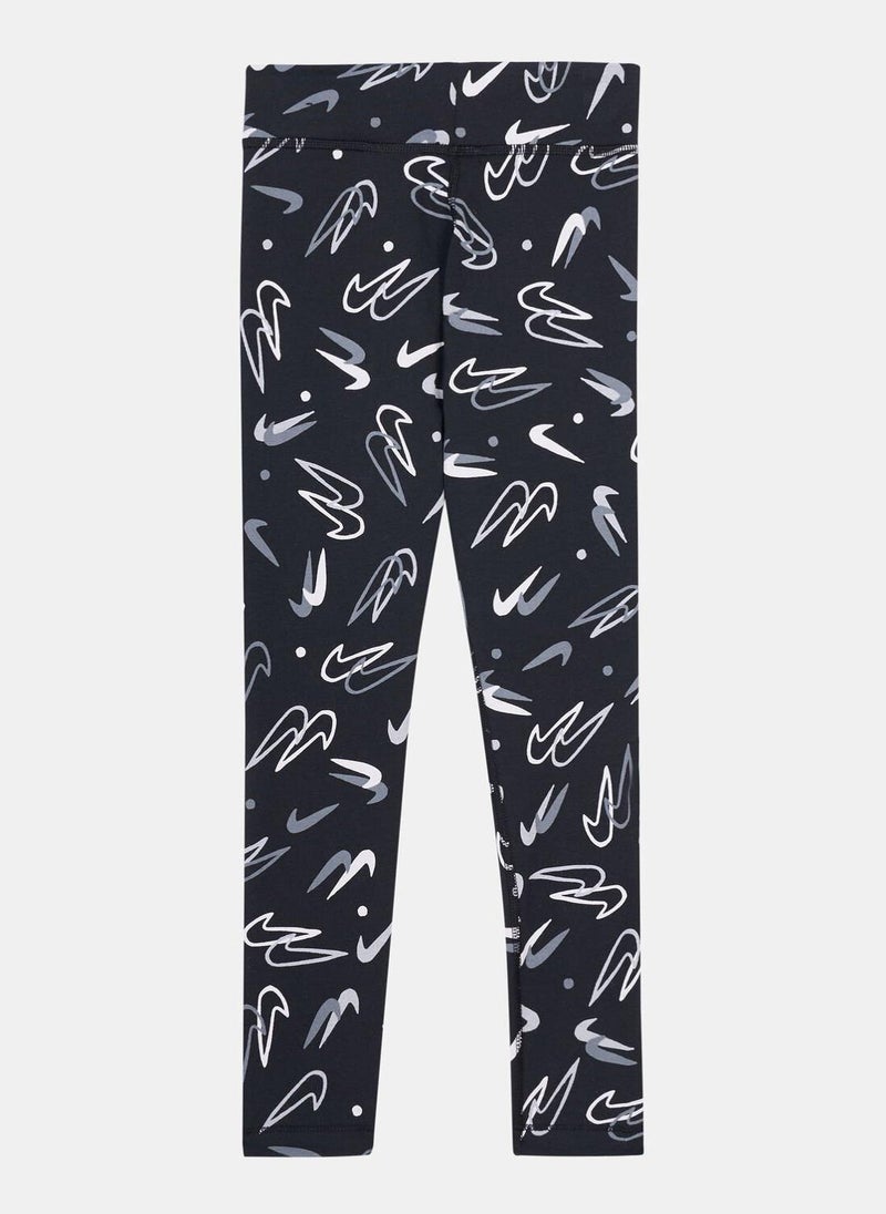 Kids' Sportswear Essential Mid-Rise Leggings (Older Kids)