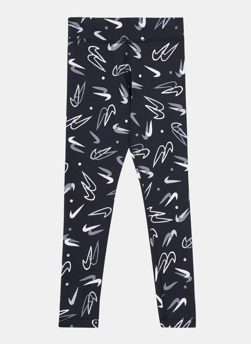 Kids' Sportswear Essential Mid-Rise Leggings (Older Kids)