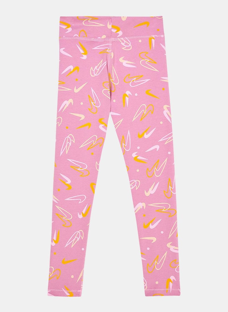Kids' Sportswear Essential Mid-Rise Leggings (Older Kids)