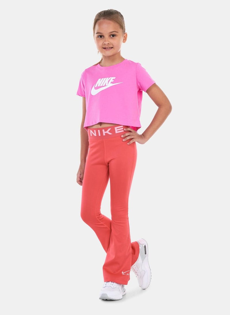 Kids' Sportswear Air Essentials High-Rise Flared Leggings
