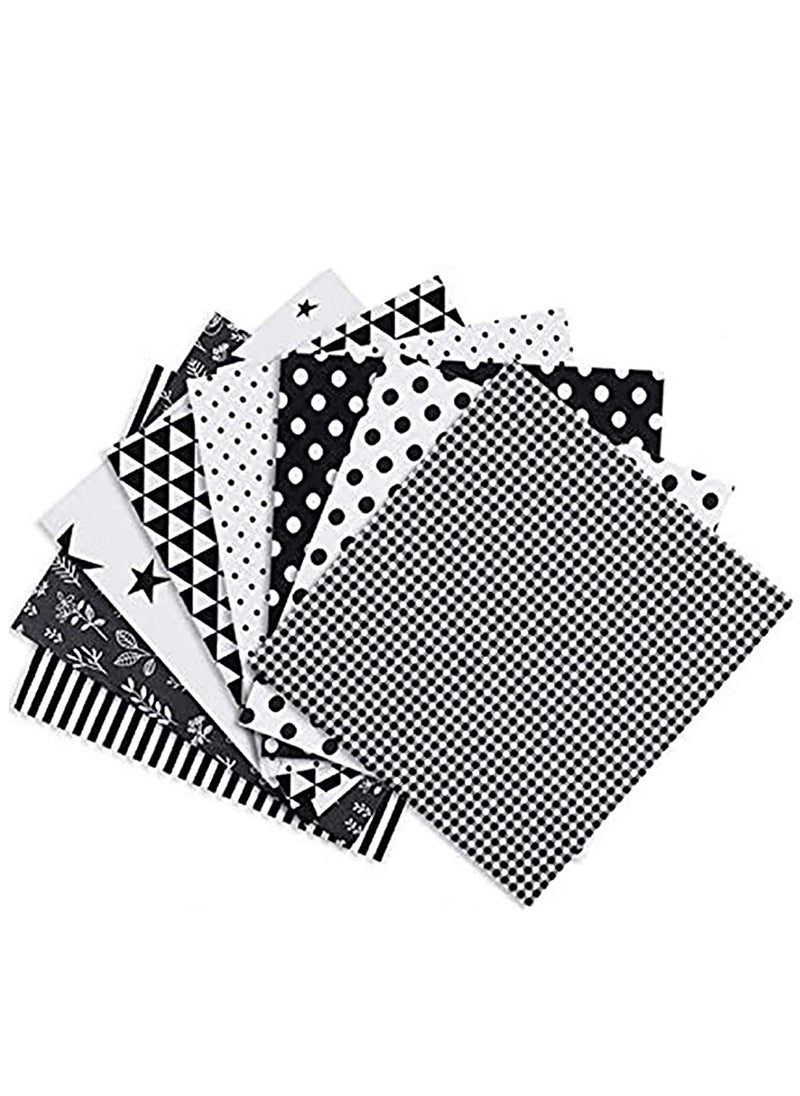 8 Pcs Large 50 x 50 cm Different Pattern Patchwork Fabric Craft Printed TOP Cotton Mixed Bundle Quilting With Flower Pattern Art and Craft Set for Scrapbooking Quilting