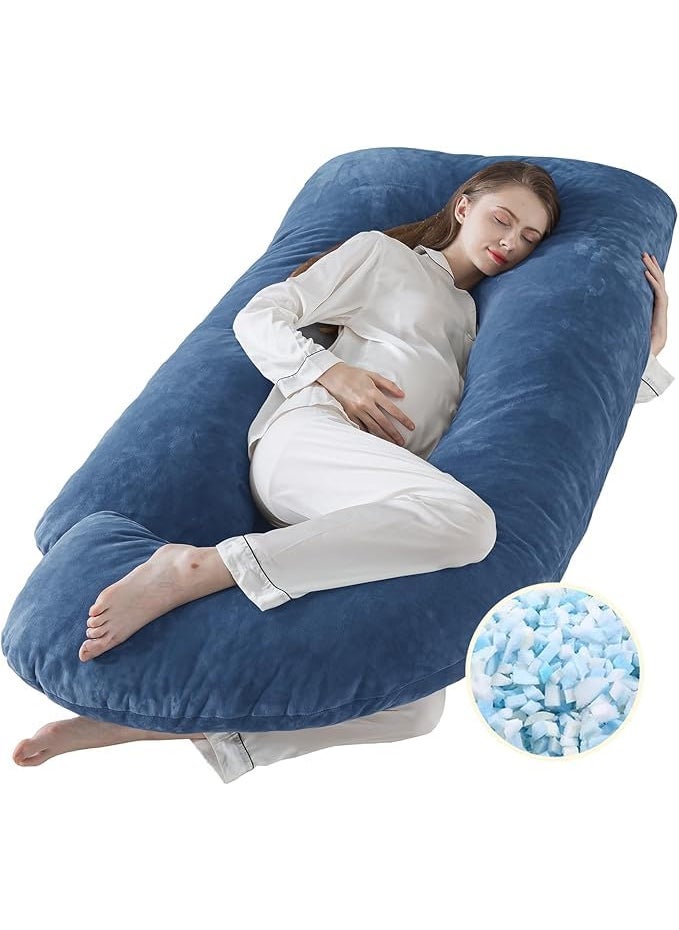 ONENONLY DoctorS Choice G Shaped Microfiber Multifunctional Pregnancy PillowMaternity Pillow Blue