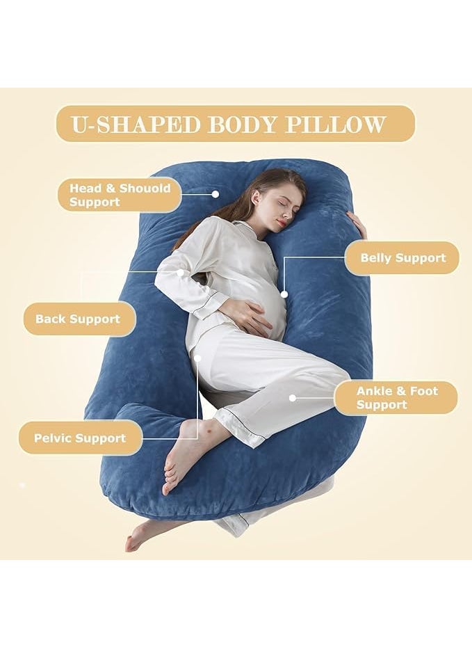 ONENONLY DoctorS Choice G Shaped Microfiber Multifunctional Pregnancy PillowMaternity Pillow Blue