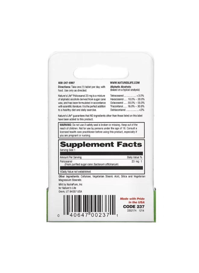 Policosanol 23 mg 60 Mini Tablets