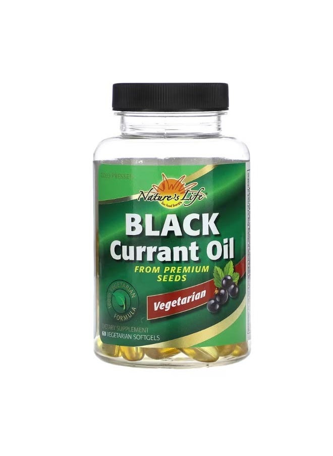 Black Currant Oil 60 Vegetarian Softgels