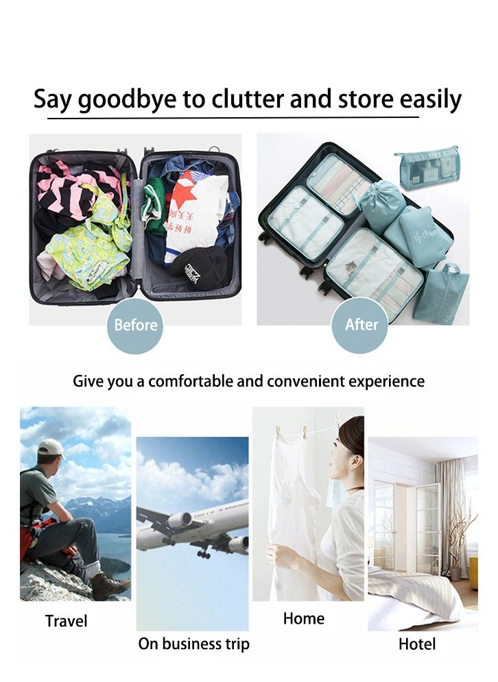 11 Set Packing Cubes for Suitcases, Travel Essentials for Carry on, Luggage Organizer Bags Set for Travel Accessories , Black