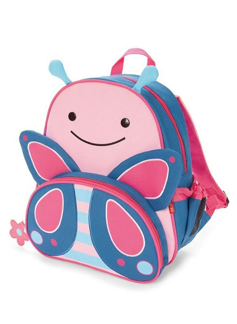Skip Hop Zoo Mini Backpack with Safety Harness – Toddler Backpack with Detachable Tether, Adjustable Straps, Mesh Bottle Pocket, Cute Animal Design, Perfect for Daycare and Travel, Ideal for Ages 1 to 4 - 12 Inches