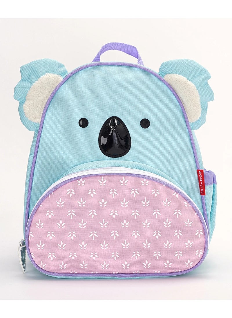 Skip Hop Zoo Backpack, Kids Backpack for School & Travel, Lightweight, Durable & Adjustable, Mesh Bottle Pocket & Wide Opening, Cute Animal Print for Girls & Boys, Koala, 3 Years+ - 12 Inches