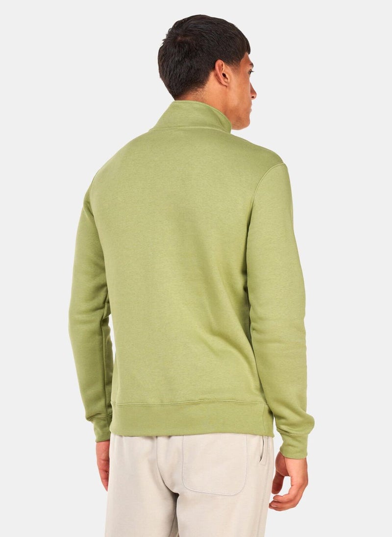 Men's Sportswear Club Brushed-Back 1/2-Zip Sweatshirt