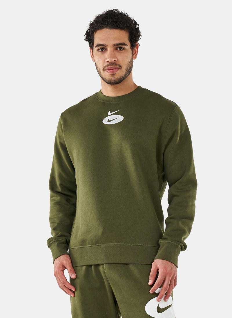 Men's Sportswear Swoosh League Fleece Crew Sweatshirt