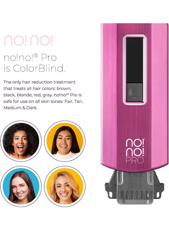 no!no! Pro Hair Removal Device Basic Kit - System With Buffer and Tip Attachments for Women & Men - Flawless Remover for Face & Body